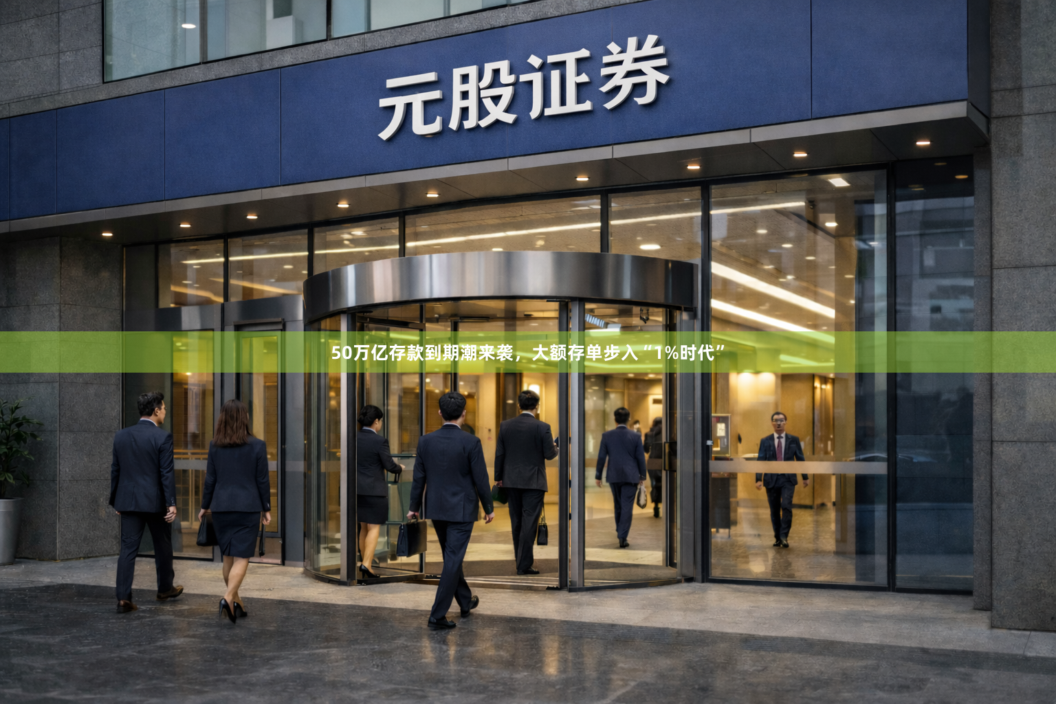 50万亿存款到期潮来袭，大额存单步入“1%时代”