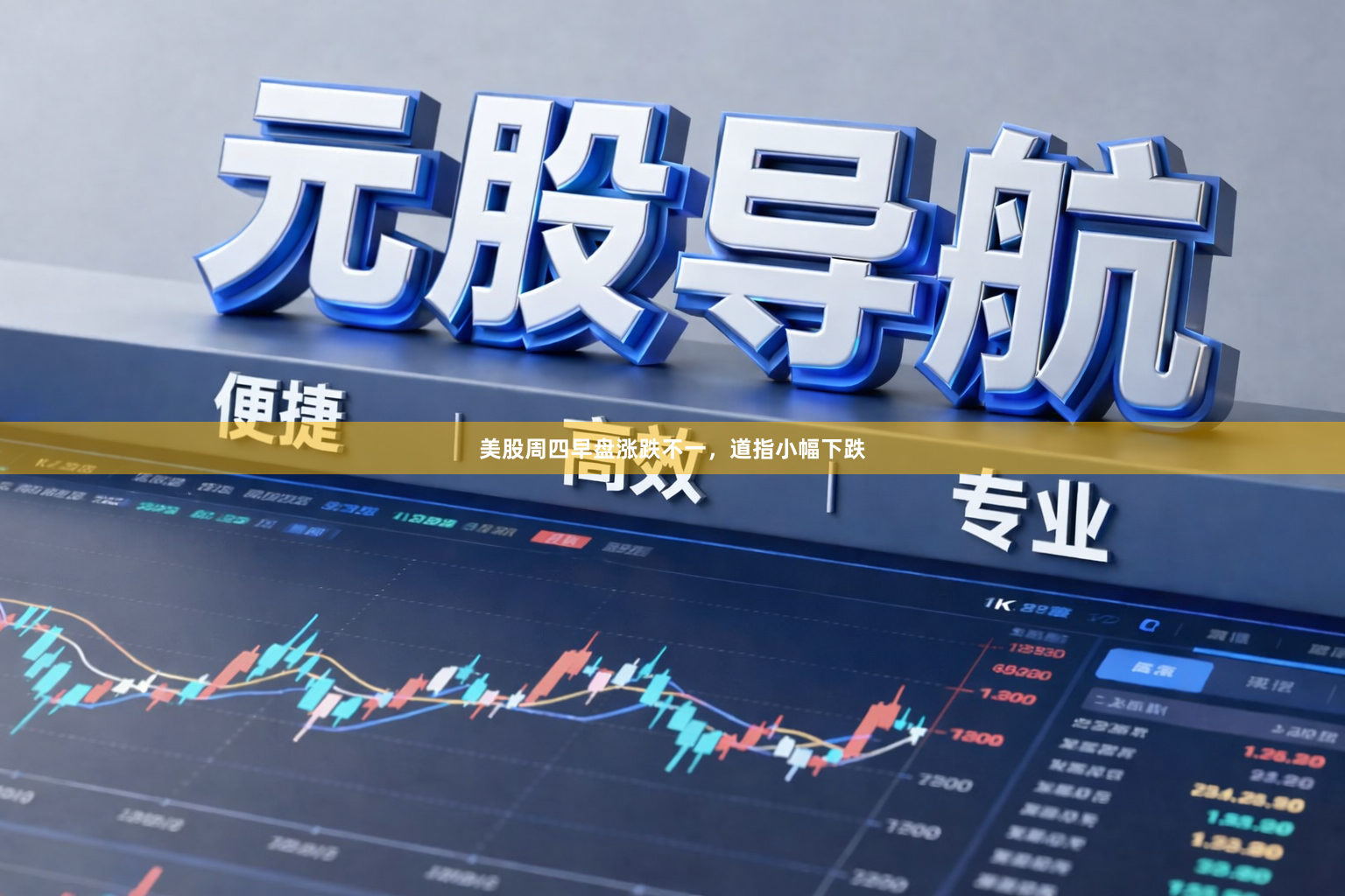 美股周四早盘涨跌不一，道指小幅下跌