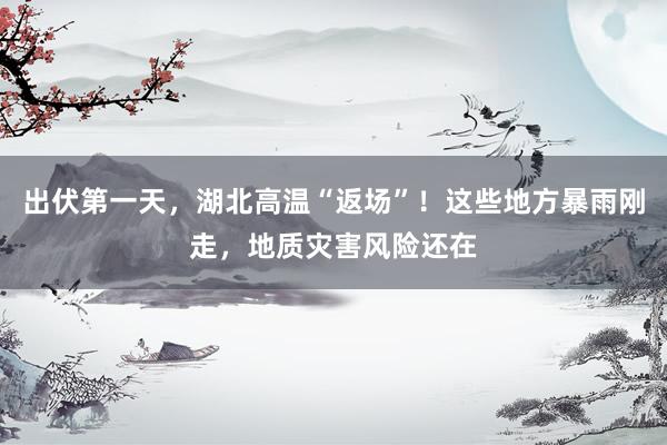 出伏第一天，湖北高温“返场”！这些地方暴雨刚走，地质灾害风险还在