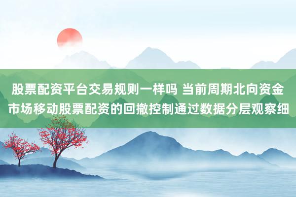 股票配资平台交易规则一样吗 当前周期北向资金市场移动股票配资的回撤控制通过数据分层观察细