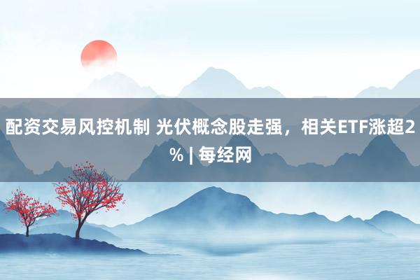 配资交易风控机制 光伏概念股走强，相关ETF涨超2% | 每经网