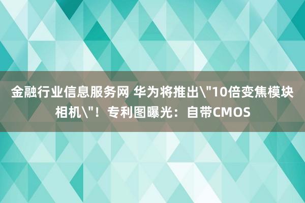 金融行业信息服务网 华为将推出
