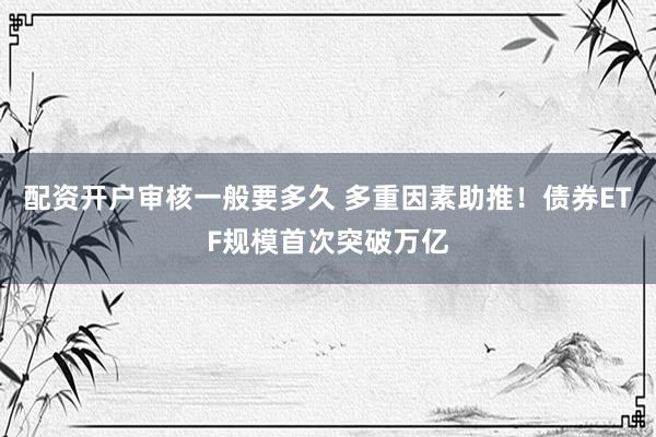 配资开户审核一般要多久 多重因素助推!债券ETF规模首次突破万亿